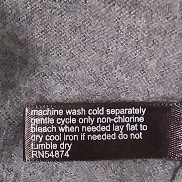 The Limited Sweater Wool Women's V Neck Pullover Color Block Light / Dark Gray M - Picture 11 of 13